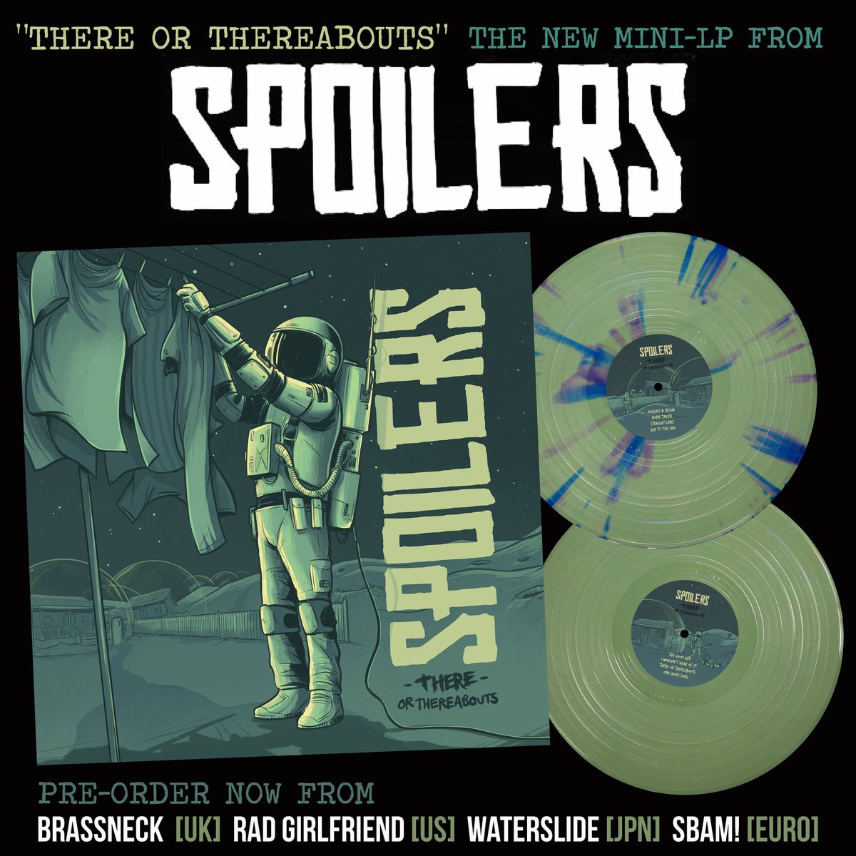 New Spoilers songs available for pre-order now! 8 #punk bangers on ltd pea Green #vinyl brassneckrecords.bigcartel.com/product/spoile…