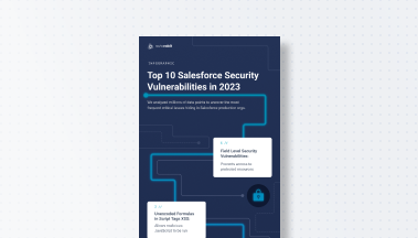 autorabit's tweet image. Are you aware of the most common #Salesforce data security vulnerabilities?
Here are some of the top vulnerabilities as found by #CodeScan.
▶️ System.debug()
▶️ Field Level Security
▶️ Class Variable Fields ...⬇️
Read the full report: bit.ly/3JVqUWv