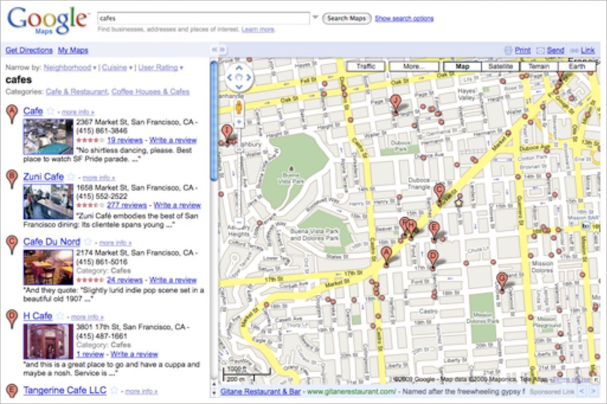 In 2007, I was 1 of 2 designers on Google Maps.

The app was growing like wildfire.

But it was becoming a cluttered mess — new features were being shoved into every pixel.

Here’s the 4-step process we used to redesign Google Maps into one of the most loved apps in the world: 🧵