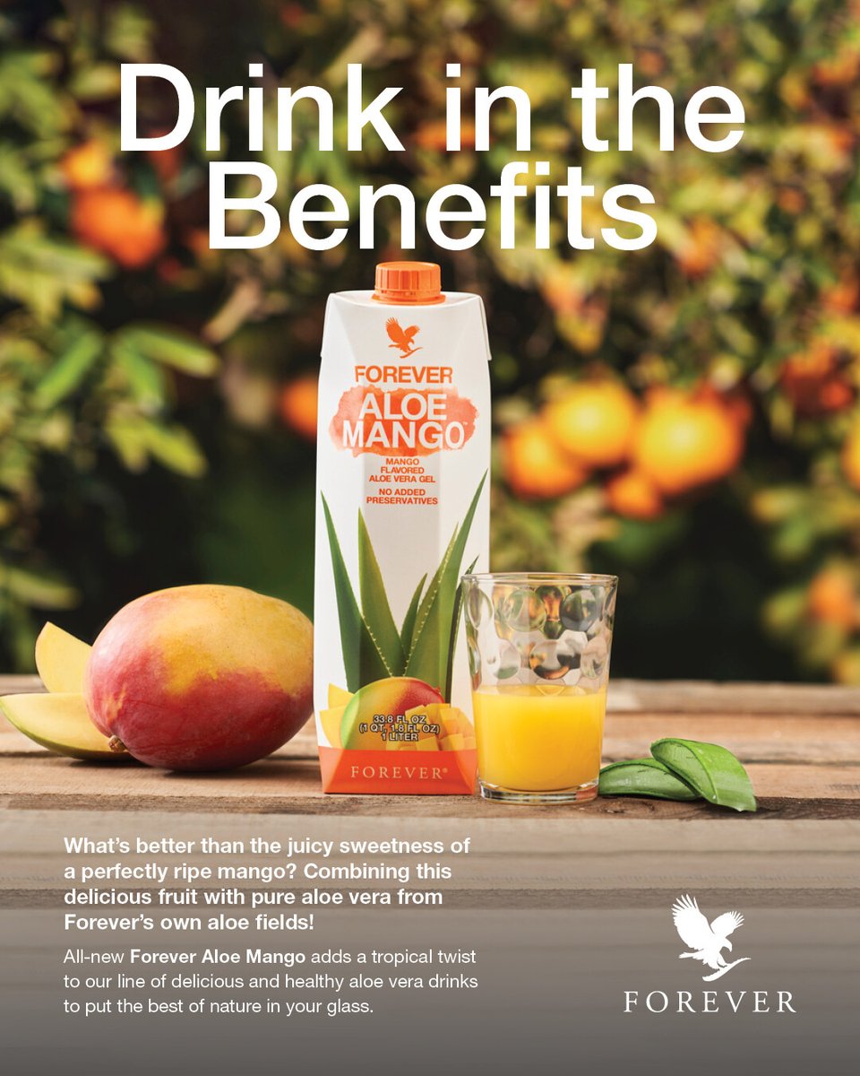 Jomcc2016's tweet photo. If you are looking to add Forever Living's Forever Aloe Mango into your diet but unsure where it fits, well it's effortless!
Simply measure out 60-120ml of the juice into a mug and take daily. 🥭

https://t.co/m0RGeIWpSF 736&amp;distribID=440500093747
#Drink #AloeMango https://t.co/4VIuV3psD5