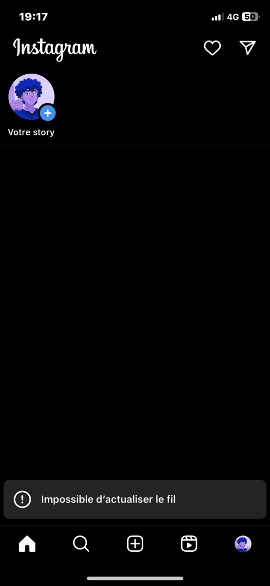 erhdi3175's tweet image. Ça me clc ça fait 24h que mon insta bug , j’en peut plus 💀💀#instagramdown #instabug