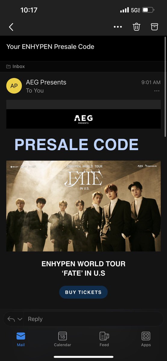 onlysmiles4eunu's tweet photo. Literally I was sleeping when I got my code haha 😭 2nd year in a row getting it!! Let’s go baby!! 
Engene presale code 🙌🏼 hope many engenes can still getting theirs 💗 https://t.co/bqU9QGOMZo
