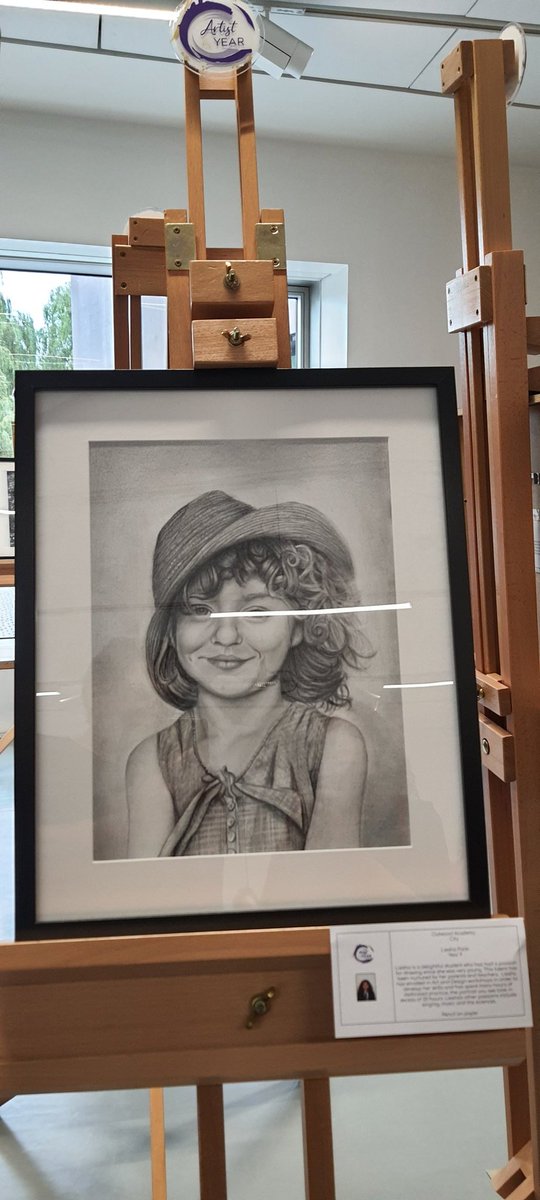 dattaparle's tweet photo. My daughter's sketch exhibited
@HepworthGallery 
 Feeling proud. 
@Sonali_Parle 
@OutwoodCity https://t.co/reimtkllpf
