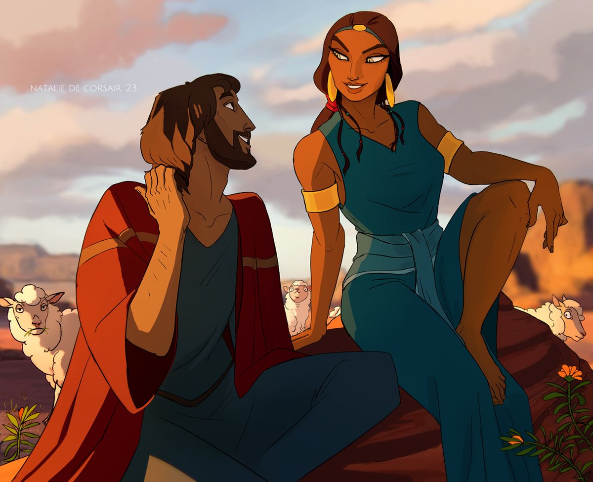 RT @natalie_corsair: Prince of Egypt's Moses and Tzipporah art https://t.co/UXZi0RH8JC