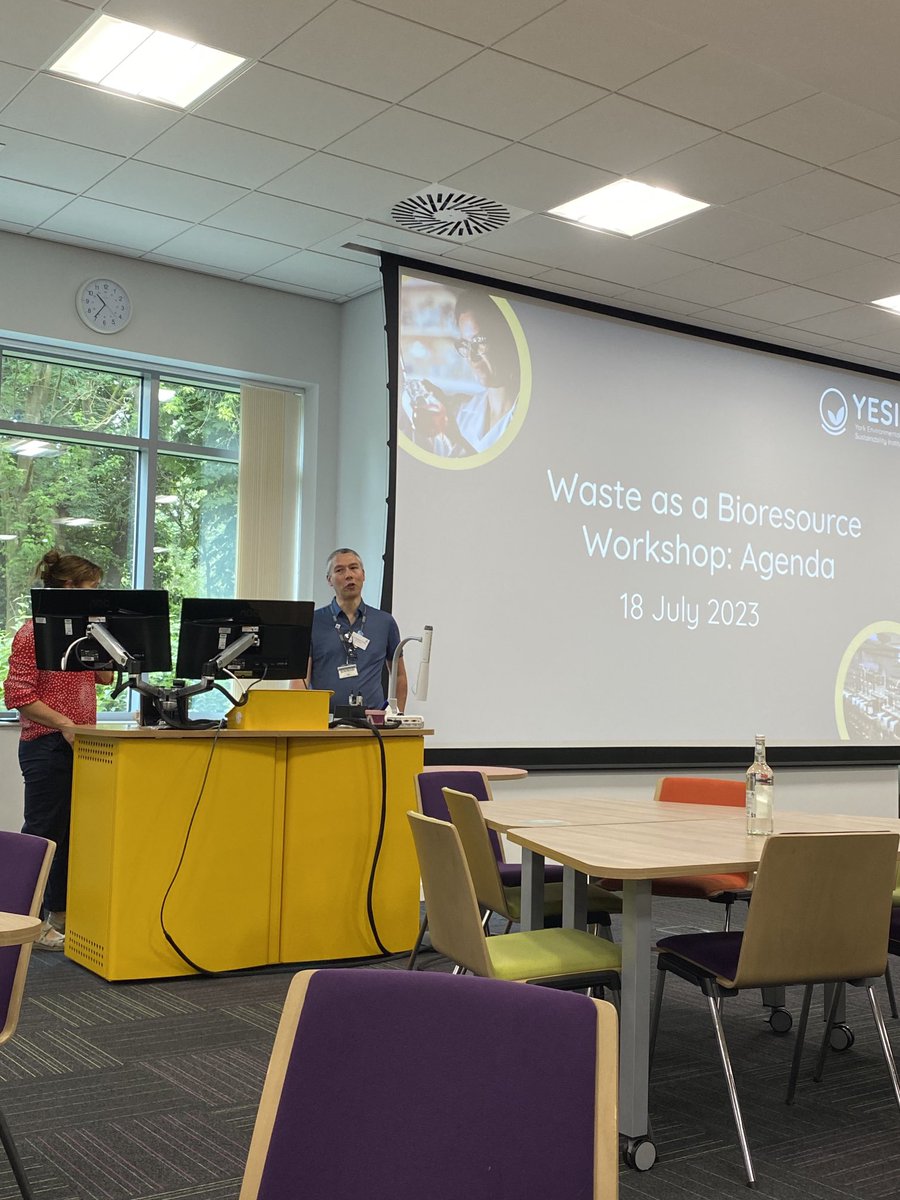 Lots of good things talked about at the ⁦<a href="/YESIUoY/">YESI</a>⁩ Waste as a Bioresource Workshop with ⁦<a href="/insanity_one/">James Chong</a>⁩ and ⁦<a href="/LizRylott/">Liz Rylott</a>⁩ setting the scene. Great to catch up with people incl ⁦<a href="/BBNet_NIBB/">BBNet</a>⁩ ⁦⁦<a href="/HVB_net/">High Value Biorenewables Network</a>⁩ ⁦<a href="/BDC_org/">Biorenewables Development Centre</a>⁩ ⁦⁦@BioVale_Cluster⁩