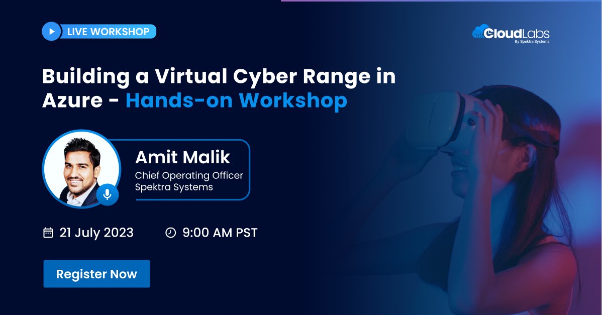 Join our Hands-On Workshop: Building a Virtual #CyberRange in #Azure. Discover how to replicate your physical Cyber Range infrastructure in Azure in our upcoming webinar.
Secure your spot Now-events.cloudlabs.ai/cloudlabs/even…