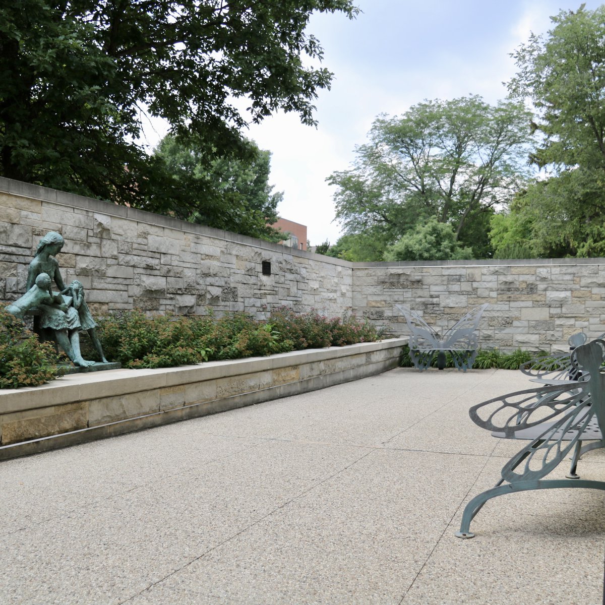 Looking for a peaceful outdoor spot to dive into the pages of your summer reading? EPL's Reading Garden is a hidden gem, accessible from Prospect Ave. and Wilder Park at the SW corner of the building. It's a perfect spot for all ages to enjoy a good story and maybe even a picnic.