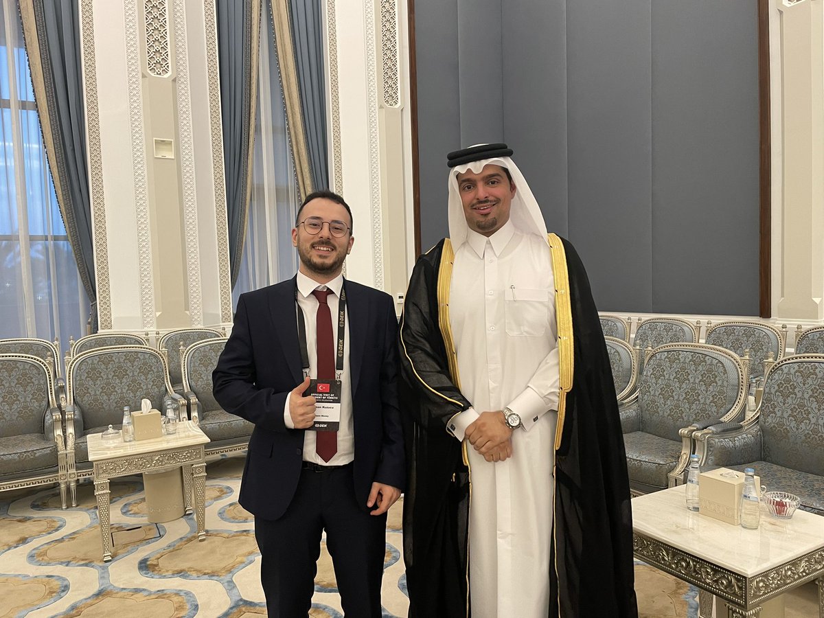 OsmanKuzucu's tweet photo. Great B2B talk with the CEO of @VodafoneQatar, Sheikh Hamad Al-Thani. 

Looking forward to our co-operation and their visit to Istanbul soon! https://t.co/sJT0c5Widr