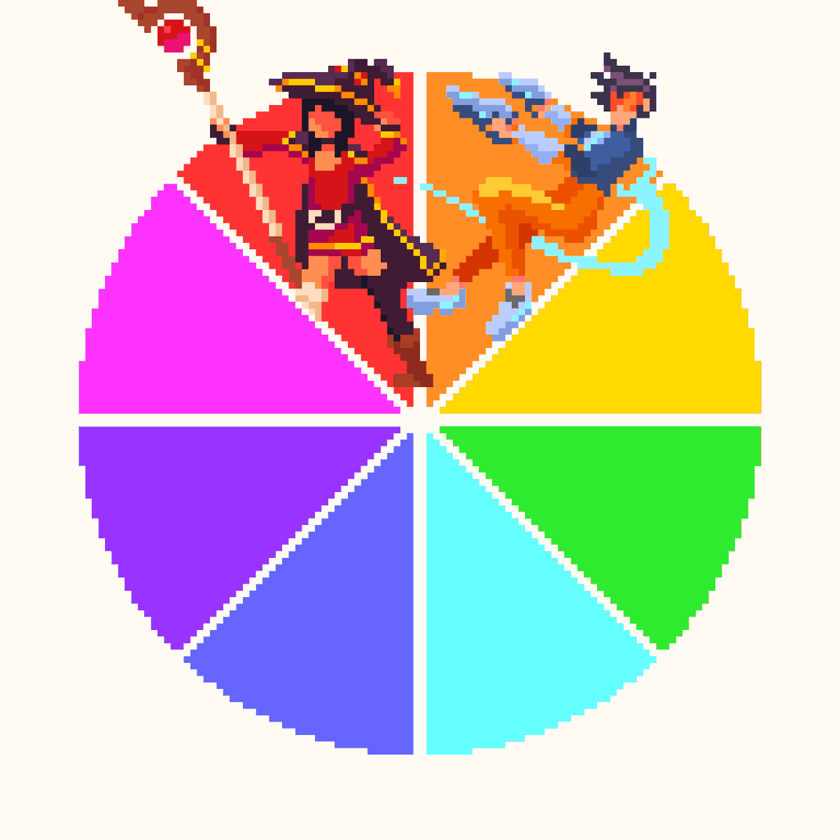 _iwolga's tweet photo. Here comes #Tracer for the orange segment!  #ColorWheel #pixelart #overwatch2 https://t.co/2swFlFXOIF