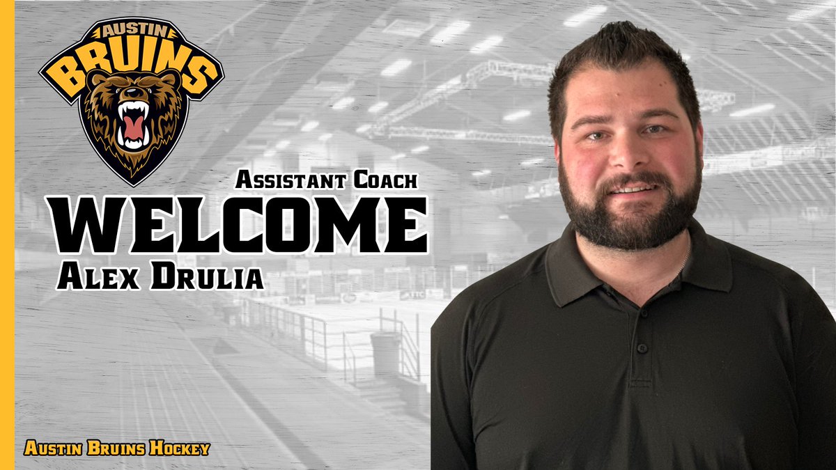 We are pleased we announce the addition of Alex Drulia to the Bruins Coaching Staff! Welcome to Austin, Alex!

<a href="/NAHLHockey/">NAHL</a> 

📄: bit.ly/3Q0qbqS