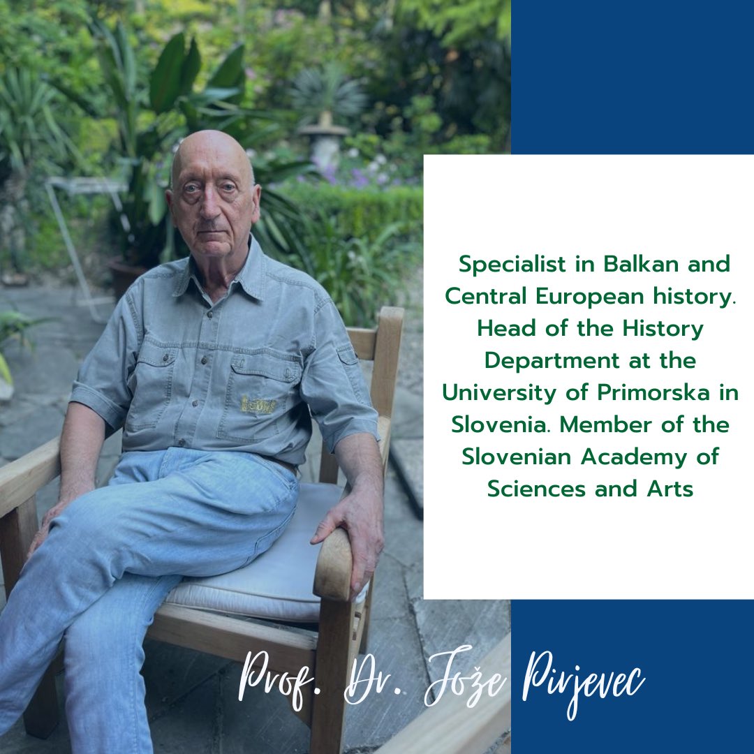 gepsiunb's tweet photo. The International Security Studies and Research Group invites you to a face-to-face event with Prof. Dr. Jože Pirjevec, an expert on the history of the Balkans and Central Europe and a full member of the Slovenian Academy of Sciences and Arts.

We look forward to seeing everyone! https://t.co/HzcSKDyO6Z