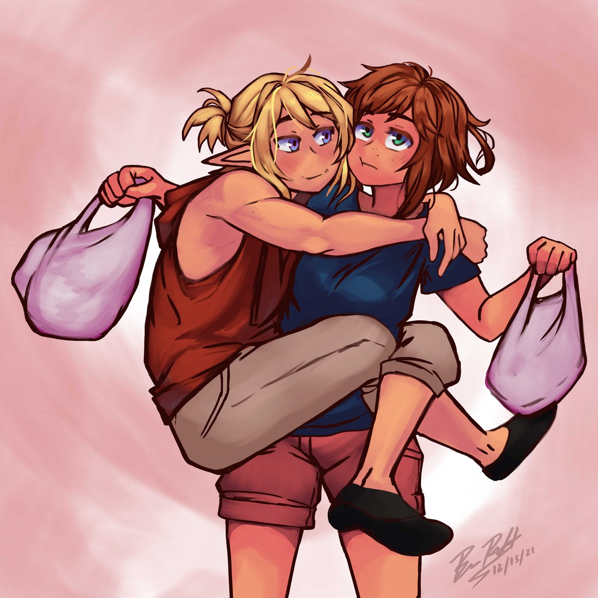 Some older fluff drawings I want to redraw for Patreon
