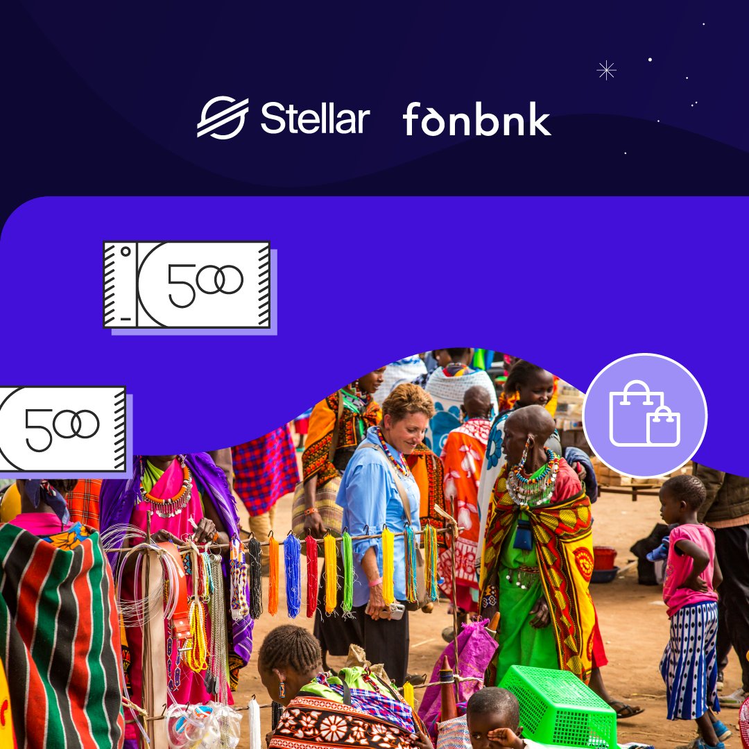 StellarOrg's tweet photo. 350 million people in Africa don't have access to bank accounts, and only 20% of families have formal bank accounts.

@fonbnk1 provides a real-world solution to this problem by turning 8 billion active prepaid SIM cards globally into virtual debit cards with Stellar. (1/3)