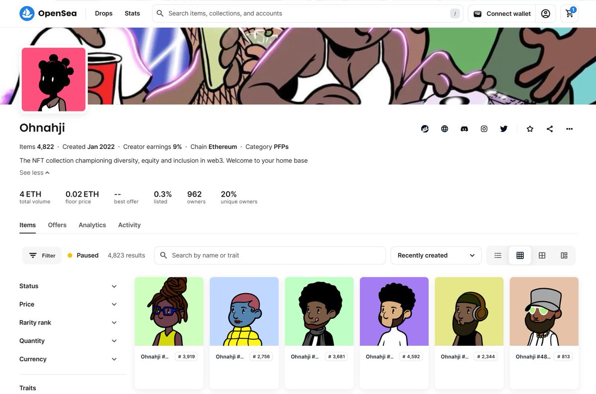 The @Ohnahji family welcomes another brand new wallet into the Alphites over the weekend!!!

The big fam over at @AHMC_Platform shoots our mint count up to 4826!! 🤯🤯🔥🔥🙌🏾🎓

Appreciate you!