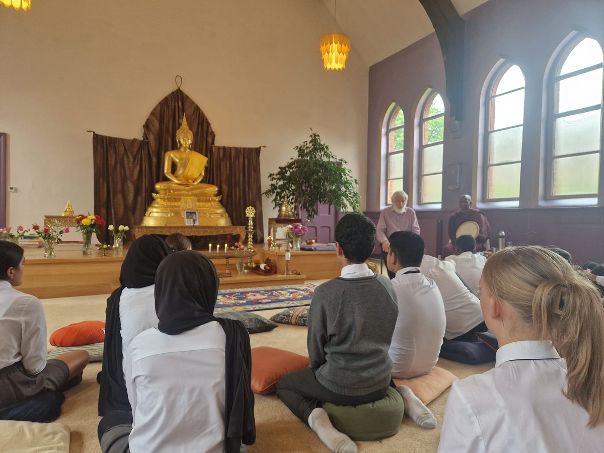 Kings_Bolton's tweet image. #CultureWeek continues with a trip to the Manchester Centre for Buddhist Meditation with Year 8. An amazing chance to ask questions to a practicing Buddhist monk!