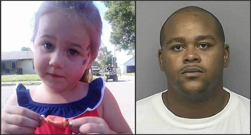 On 7.18.14 Cadencee Harris was kidnapped by her mother's boyfriend. Marcus McGowan lead police on a high-speed chase during which he shot Cadence in the head killing the 5 yr old.

Police said the child was the target for a desperate man.

“That’s the way they get to the mother”
