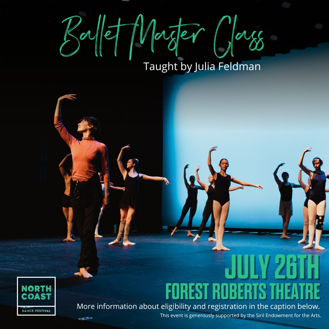 COME DANCE WITH US in our North Coast Dance Festival Observable Ballet Master Class and Talk Back!
Wednesday, July 26th at 6:30pm in the Forest Roberts Theatre.
For more information on how to participate, please visit nmu.edu/theatrean.../n…
#sharenmu #northcoastdancefestival