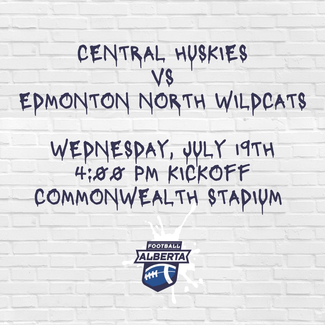 The_Big_P's tweet photo. Extremely excited to play at #Commonwealth tomorrow with the #CentralHuskies! Kickoff is at 4:00 PM as we face the Edmonton North Wildcats. Winner advances to the gold medal game at the #2023ASG on Sunday. Would love to see people come out! https://t.co/kgFIG6x2v4