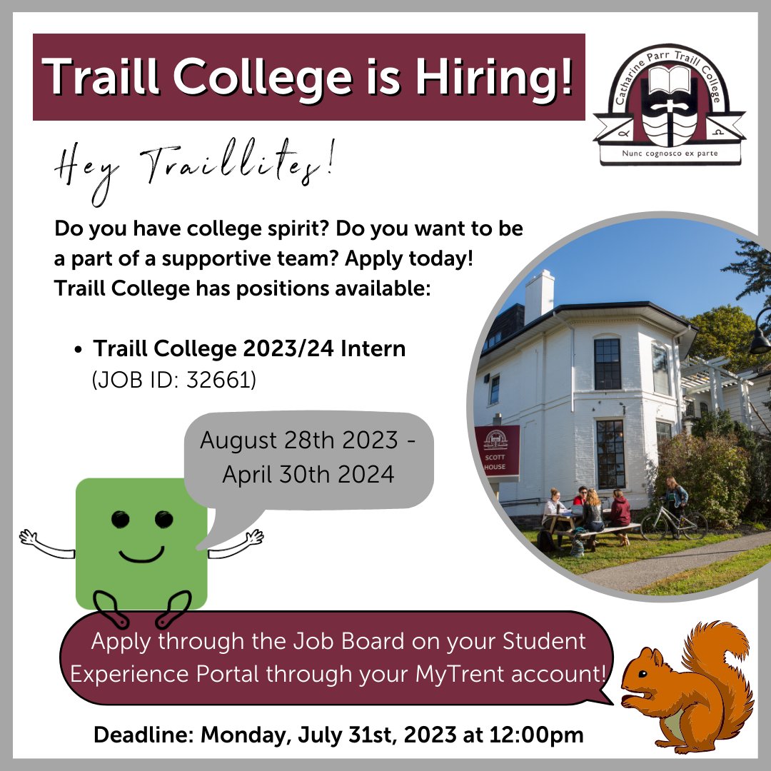 Traill College tweet media