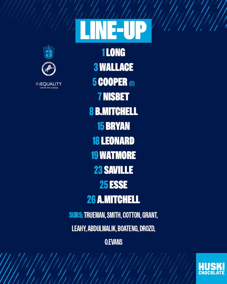 Millwall FC on X: 🔬 A look at the line-up: #Millwall   / X