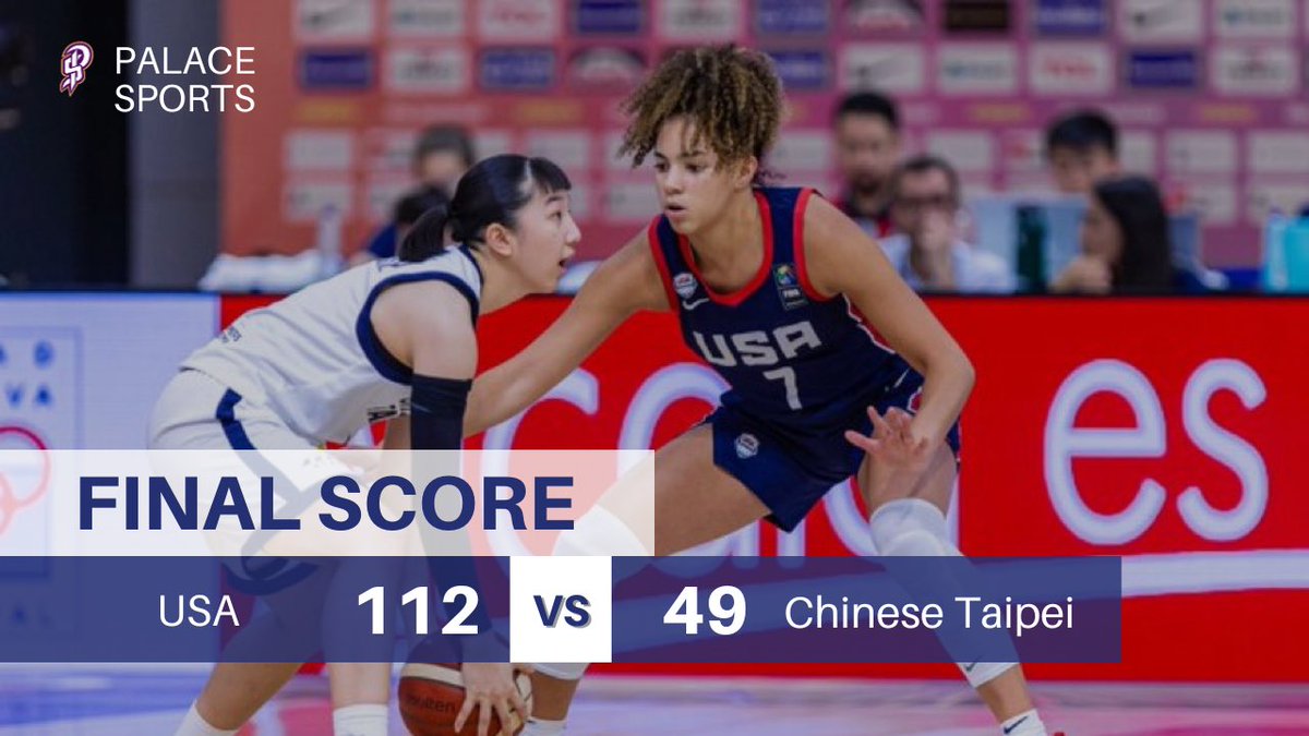 Team USA ends Group B 3-0 after beating Chinese Taipei 🇺🇸

Joyce Edwards 19 PTS 4 REB
Londynn Jones 17 PTS 5 STL
Hannah Hidalgo 16 PTS 4 STL
Breya Cunningham 16 PTS 8 REB
Kiki Rice 15 PTS 8 REB

@JoyceEdwards24 @Deeezzy3 @HannahHidalgo @BreyaC2023 @kiki_rice0
#USABWU19 #FIBAU19