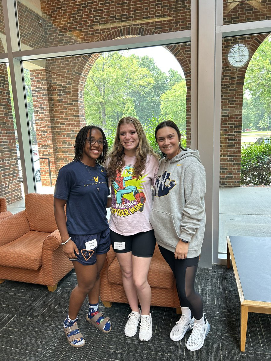 3 out of 7 of our Freshman in town for our first WesWay! Move in will be here before you know it!!
