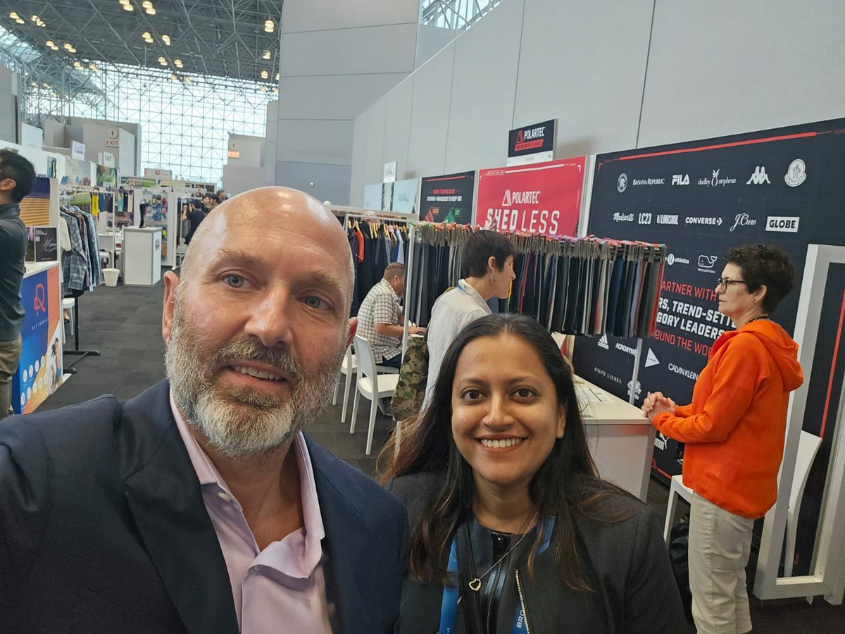 Excited to have our CEO and CTO attending Day 1 of #FunctionalFabricFair in New York today. Anyone else attending? If so, let us know!