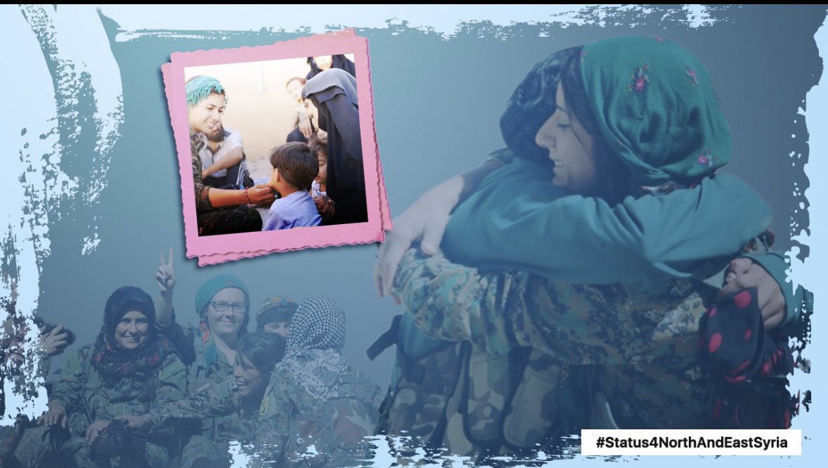 YesilSolNisebin's tweet photo. 11 sal berê bi pêşengtiya Jina Kurd şoreşa Rojava hat bi destxistin.

Şoreşa Rojava şoreşa Jinê ye pîroz be..

 #Status4NorthAndEastSyria https://t.co/1MA1tFbxoe