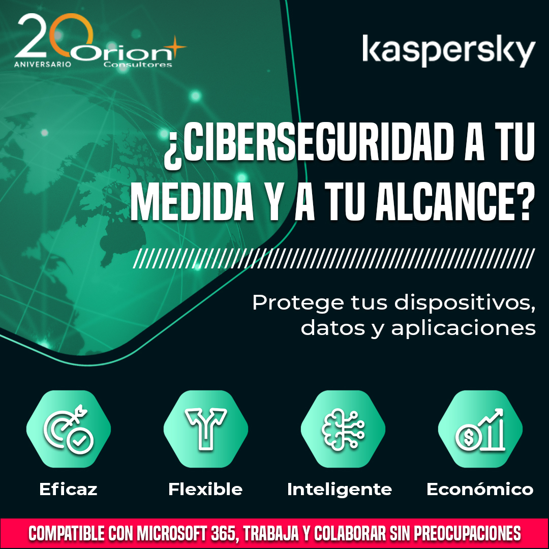 OrionConsultor's tweet photo. 𝐎𝐫𝐢𝐨𝐧 𝐂𝐨𝐧𝐬𝐮𝐥𝐭𝐨𝐫𝐞𝐬 &amp; 𝐊𝐚𝐬𝐩𝐞𝐫𝐬𝐤𝐲, te ofrece la mejor solución de seguridad para tu negocio 🧑‍💻

- 𝐊𝐚𝐬𝐩𝐞𝐫𝐬𝐤𝐲 𝐒𝐞𝐜𝐮𝐫𝐢𝐭𝐲 𝐂𝐥𝐨𝐮𝐝🔒  

¡ 𝐂𝐨𝐧𝐭𝐚𝐜𝐭𝐚́𝐧𝐨𝐬 𝐡𝐨𝐲 𝐦𝐢𝐬𝐦𝐨!

#OrionConsultores #Kaspersky #SecurityCloud #Microsoft365 https://t.co/mXPhgrpyFm