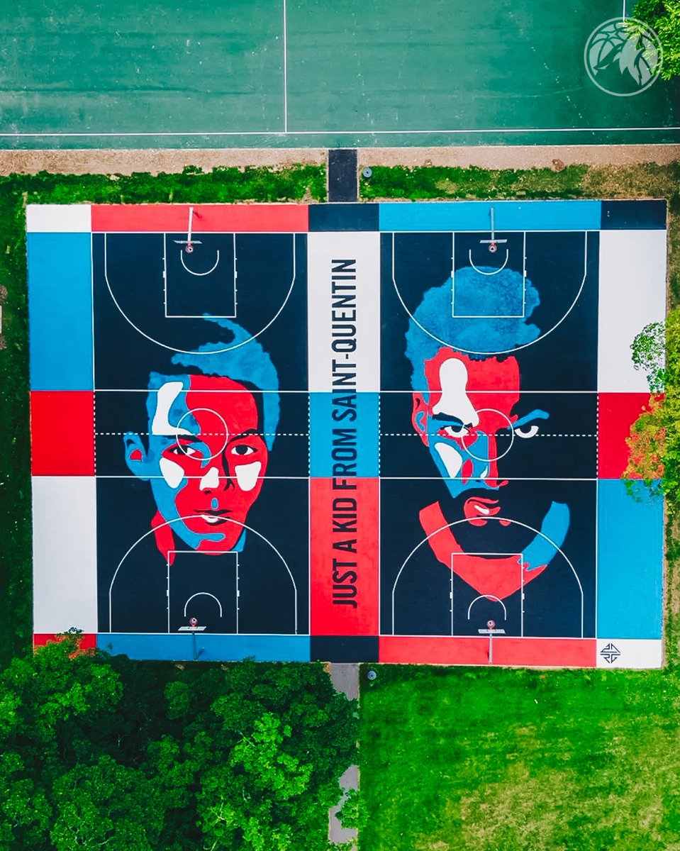 Timberwolves's tweet photo. Rudy Gobert courts in Saint-Quentin, France 🤩 https://t.co/2yTpESuta0