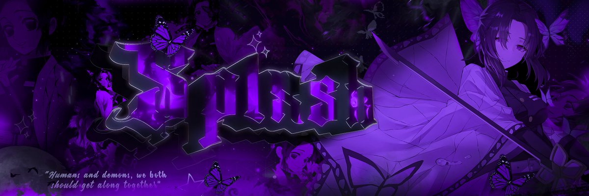 First anime header in a while dm to get yours 💜 Its completely free to support