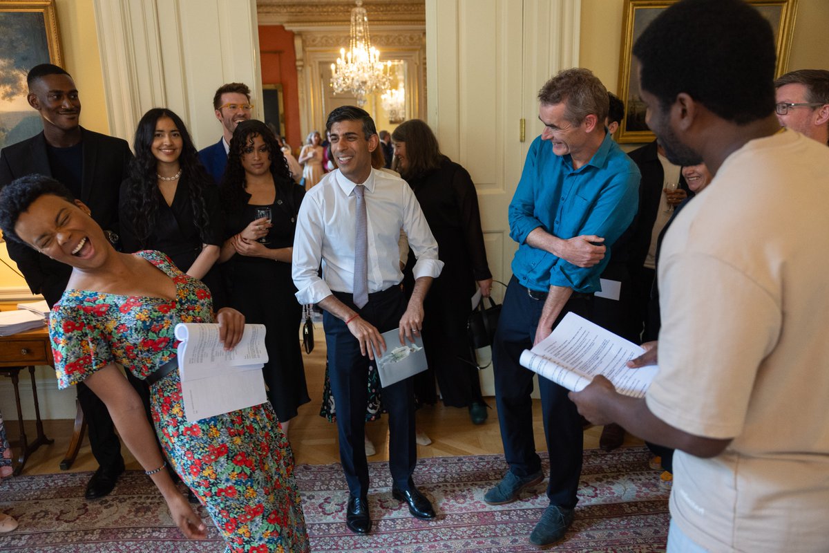 10DowningStreet's tweet image. Today @NationalTheatre took over Downing Street to celebrate its 60-year history.

Our creative industries are a true British success story.