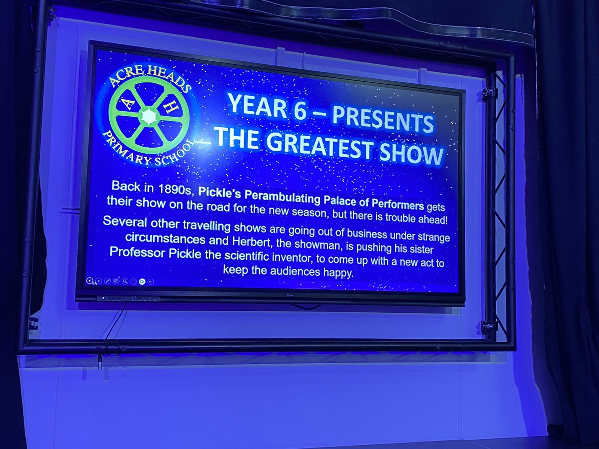 Acreheads7ST's tweet photo. Definitely ‘The Greatest Show!’ Well done Year 6, excellent performances yesterday afternoon and this evening. You were all fantastic, great acting, jokes and singing.The backstage crew provided a great support,you should all be very proud of yourselves #acreheads #year6 #events https://t.co/VaUC7h7ZjK