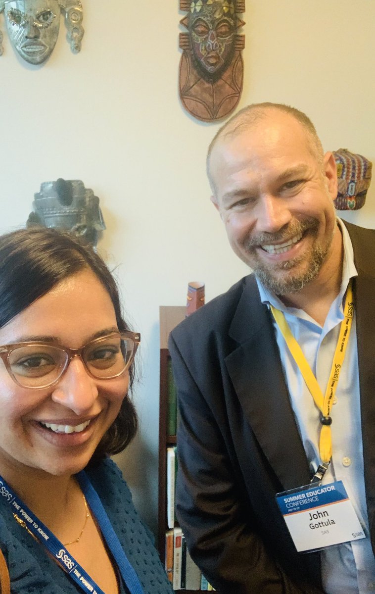 DigAgLabNCAT's tweet photo. #SASeducator 
A great conference put together by SAS for educators and researchers. Learning about advanced statistical tools  #sasviya
And Dr. John Gottula  was kind enough to give me a tour of his office and had discussion about potential collaborations #ncatcaes https://t.co/Q66IbQfGWU