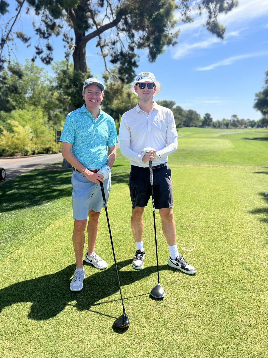 Less than 24hrs removed we are back battling... step onto the first tee Toby asks what the stakes are and Weinman cracks a smile “12.1?” I am breathless.