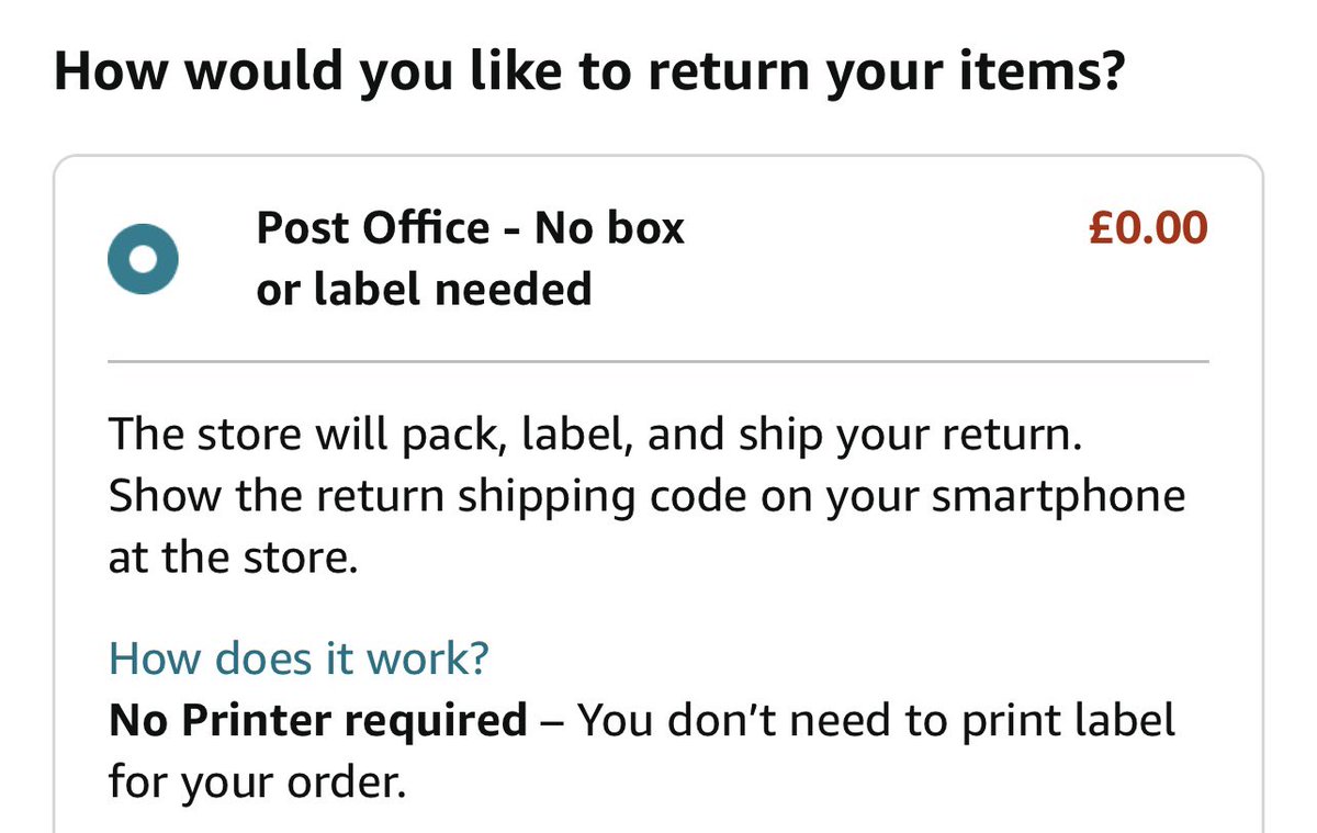abbeyforegatePO's tweet image. You can now return your Amazon parcels through us WITHOUT even having to box or bag it! Just click the ‘No box or label’ option and bring the item and the code for us to scan… how modern are we eh?

Mon to Friday 9am - 5.30pm #amazonreturns #abbeyforegate #postoffice #shrewsbury