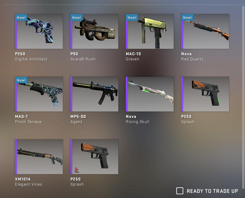 CJSpider44's tweet photo. thoughts on this tradeup? @SparklesCSGOYT https://t.co/wfebPVWQbc
