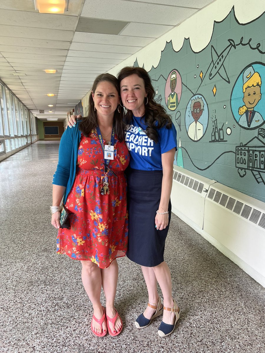 All in the family!! Check out my sister-in-law on the job! She’s summer site coordinator at Millis Rd. where <a href="/GCSNewTeachers/">GCS New Teachers</a> is hosting Camp Teach! I’m so lucky to call her colleague, family and friend 💗