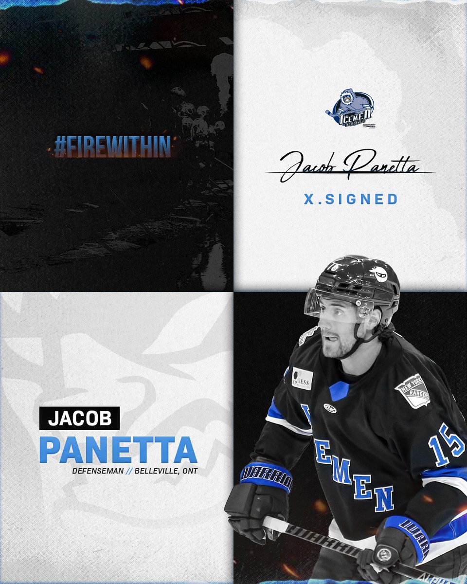 JaxIcemen's tweet photo. Defenseman Jacob Panetta returns for his fourth season 🏒#FireWithin 
-
Full Details 🔗 https://t.co/LiA87qaEoB https://t.co/SZBRKNHSHT