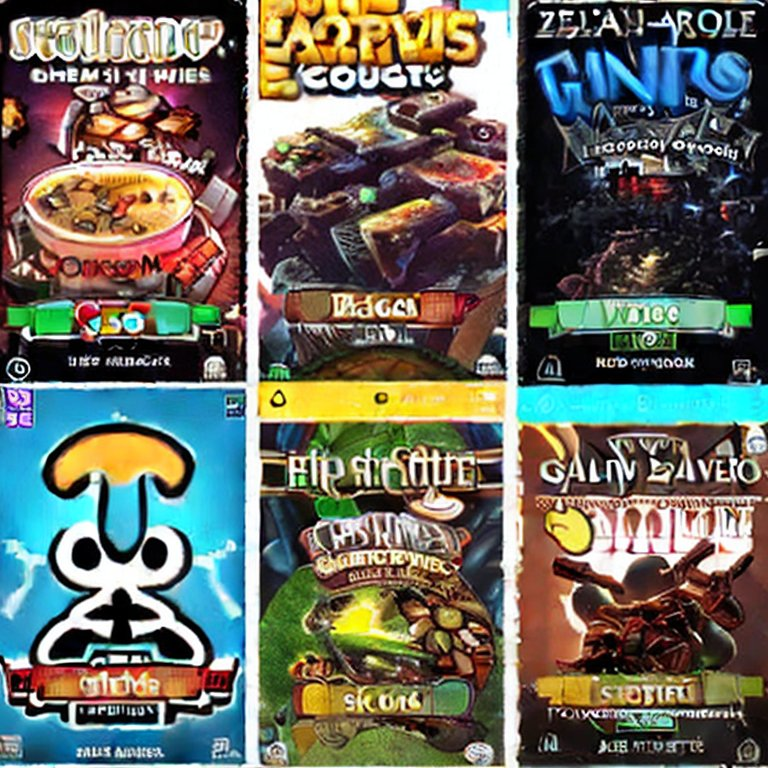 I've always thought that lots of A.I. images seem like an Alien's attempt to draw things from memory that he saw on Earth. With that in mind, here's an alien's drawing of your video game library.