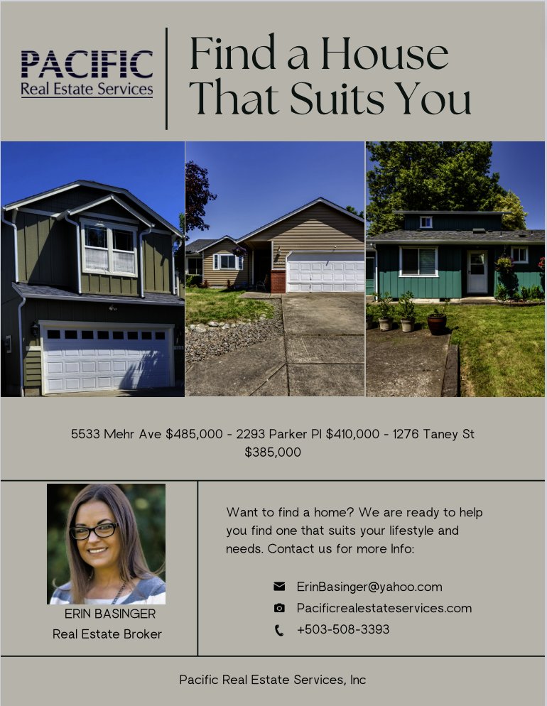 JeepinRealtor's tweet photo. 3 Beautiful Homes for Sale in West Eugene! 5533 Mehr Ave is offering to buy down a buyer's interest rate for 1 year! #Oregonrealestate #UnitedStatesRealEstate #pacificrealestateservices #buyingahome #EugeneOregon #ErinsellsOregon #Newhome #investments #PNW https://t.co/b50KMgxIh5