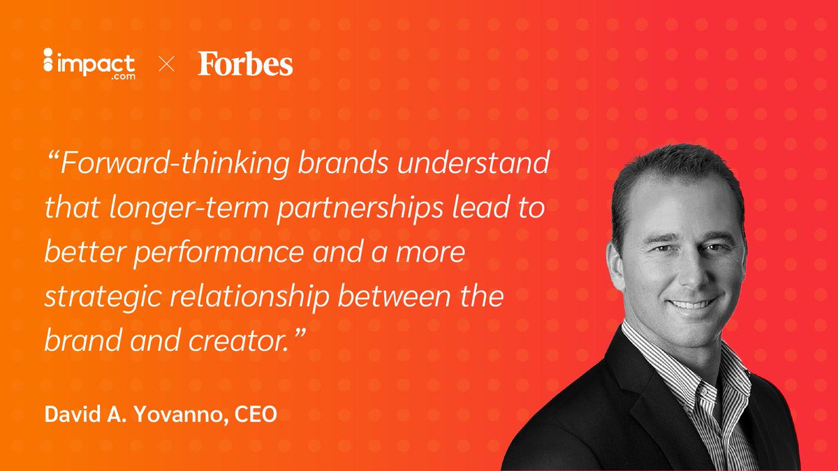impactdotcom's tweet image. Embracing the future of influencer marketing starts here 🏁 Our CEO @DaveYovanno gives the full rundown on unlocking the ROI potential of this multi-billion dollar ($16.4 billion to be exact) creator economy in @Forbes. ow.ly/X1y850PeZp5  #CreatePartnerships