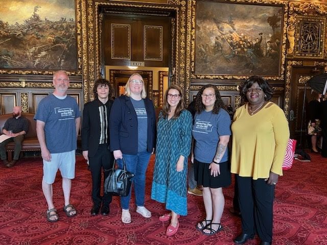 We had a great time celebrating 2023 policy investments to housing and homelessness with <a href="/GovTimWalz/">Governor Tim Walz</a> and <a href="/LtGovFlanagan/">Lt. Governor Peggy Flanagan</a>. Thank you for your partnership and leadership over the years! 👏👏
