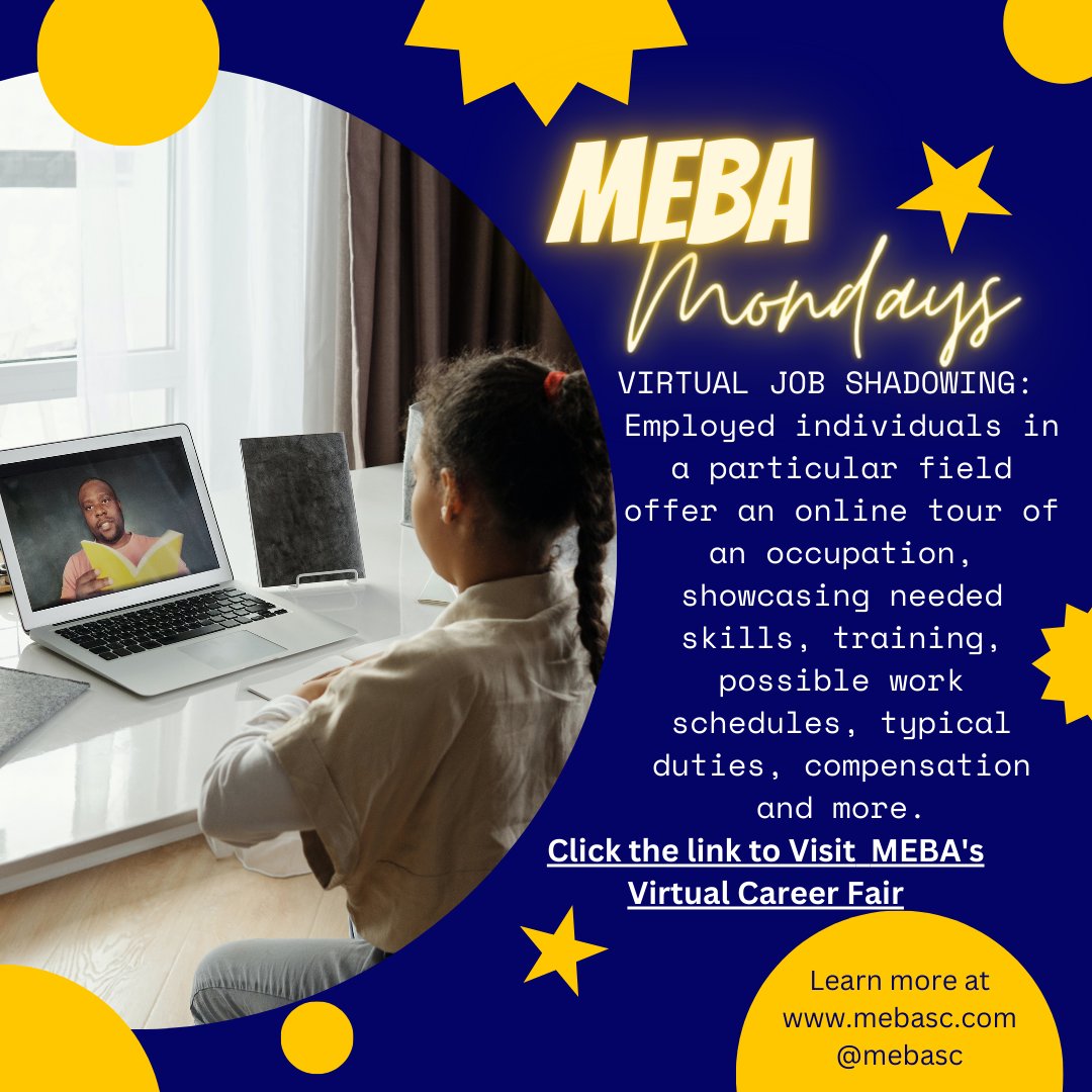 mebasc's tweet photo. Virtual Job Shadowing Website:
https://t.co/qI5HaE3dud
#creatingcareerconnections #MEBAMondays #tips
@richlandone @RichlandTwo @LexRich5Schools @LexingtonOne @LexingtonTwo @LexCounty_SD3 @LexingtonFour @TeamFairfieldSC
📸Photo by August de Richelieu: https://t.co/QDhOr7ZnKe https://t.co/RSMW8FDk4t