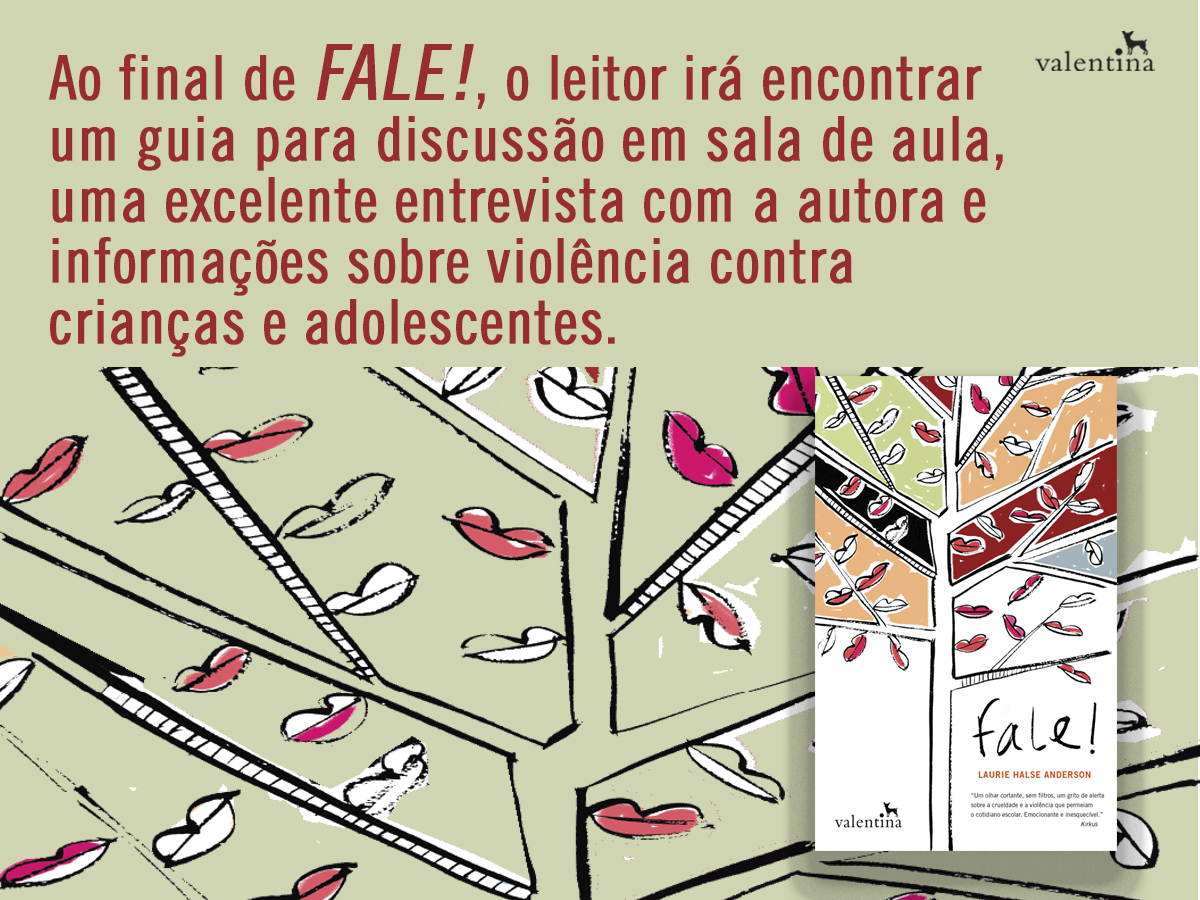 "Fale!" é um livro impactante e corajoso, que incentiva a reflexão e o debate. É para ser lido com o coração e, principalmente, relido com a alma. editoravalentina.com.br/livro/309/fale +