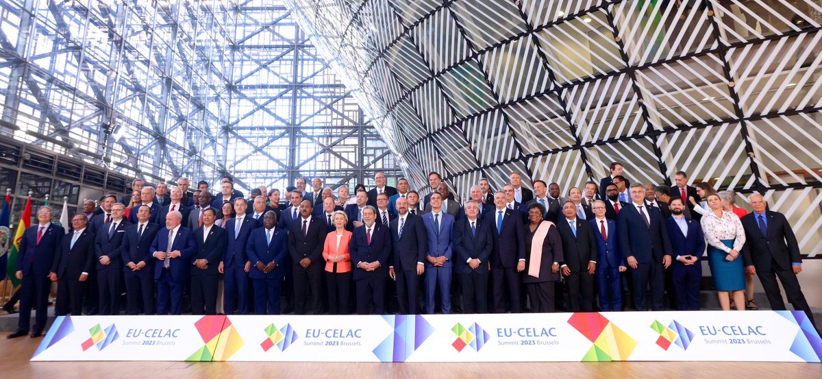 JosepBorrellF's tweet photo. Back together after 8 years, leaders from EU &amp; Latin America and Caribbean agreed to relaunch our partnership

We re-confirmed our commitment to work together for our citizens. Working together, we are stronger &amp; better placed to face the challenges of our times

#Weare1billion https://t.co/zEyIH9kjax