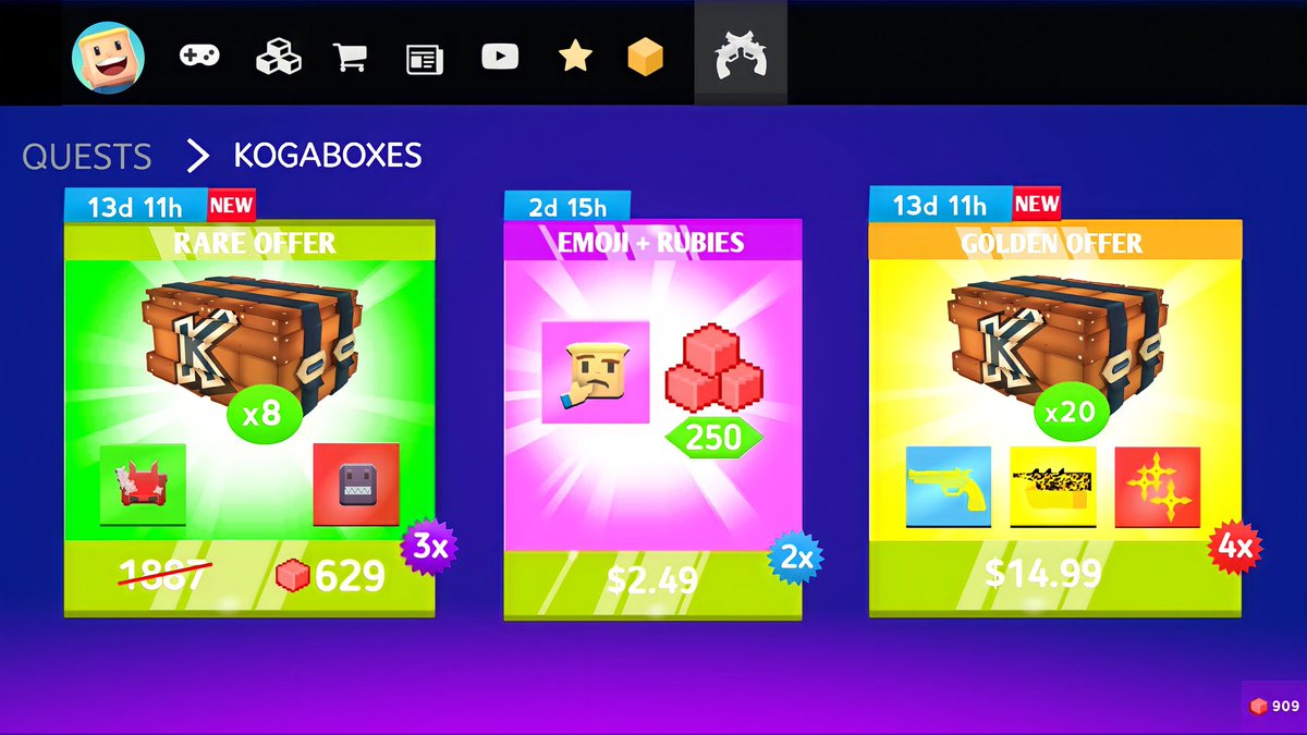 kogama_com's tweet photo. 🎮NEW UPDATE?! New offers in stores🎁 
All the details are on my Discord: 
https://t.co/1bVMWw9gAW
#roblox #gamedev #gameart #mobilegame  #gamedesign #newgames #gamedesigner #gamenews #funnygame #gameupdate #browsergame https://t.co/VGFrjCpszl
