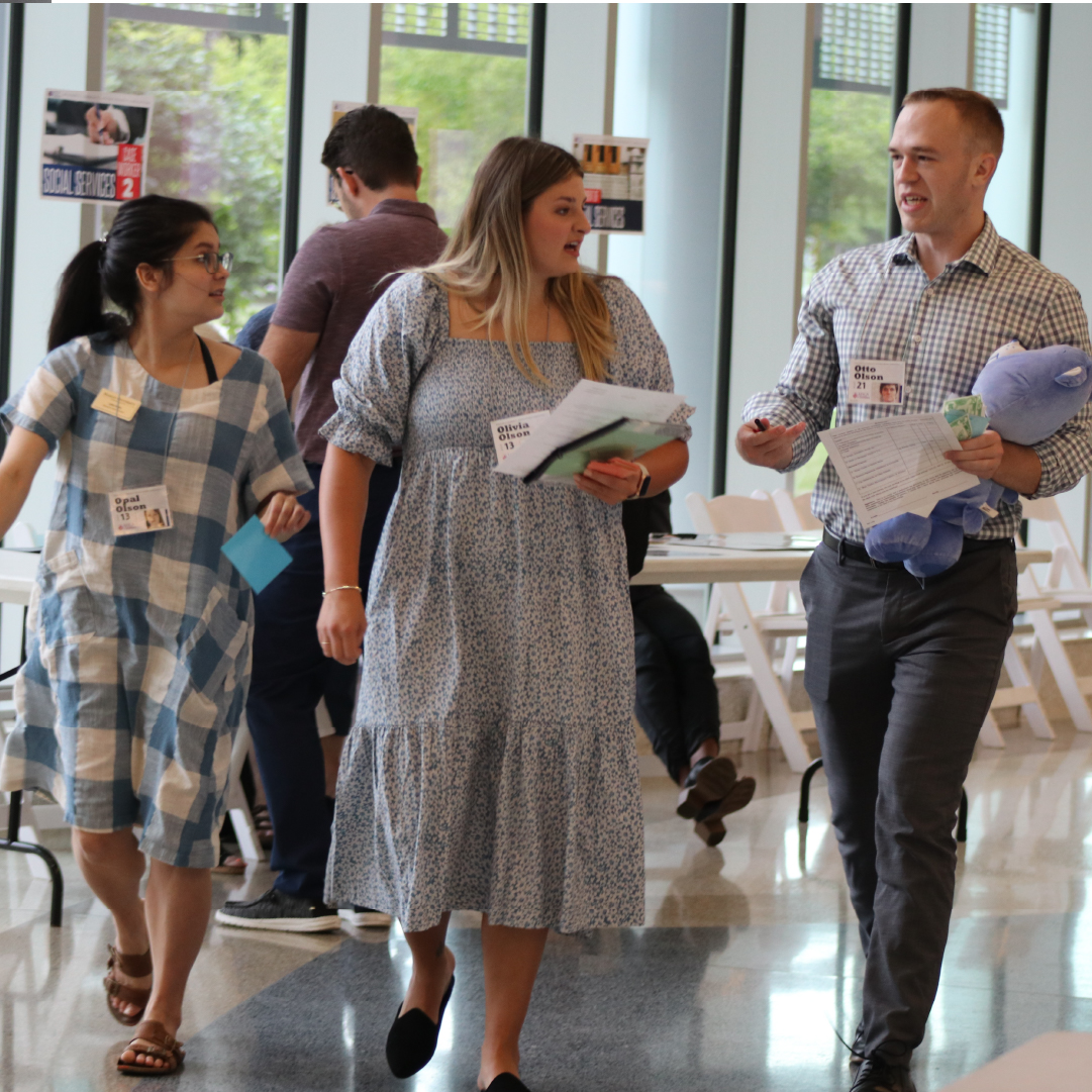 MUWCOMIndy's tweet photo. Prepping for clinicals this fall, our med students had a transformative #povertysimulation by @IndianaAHEC & @CirclesINDY. Walking in others' shoes, they witnessed the impact of poverty on families and futures. Building empathy for serving underserved communities. #HealthEquity https://t.co/tUOBIfn3Mj