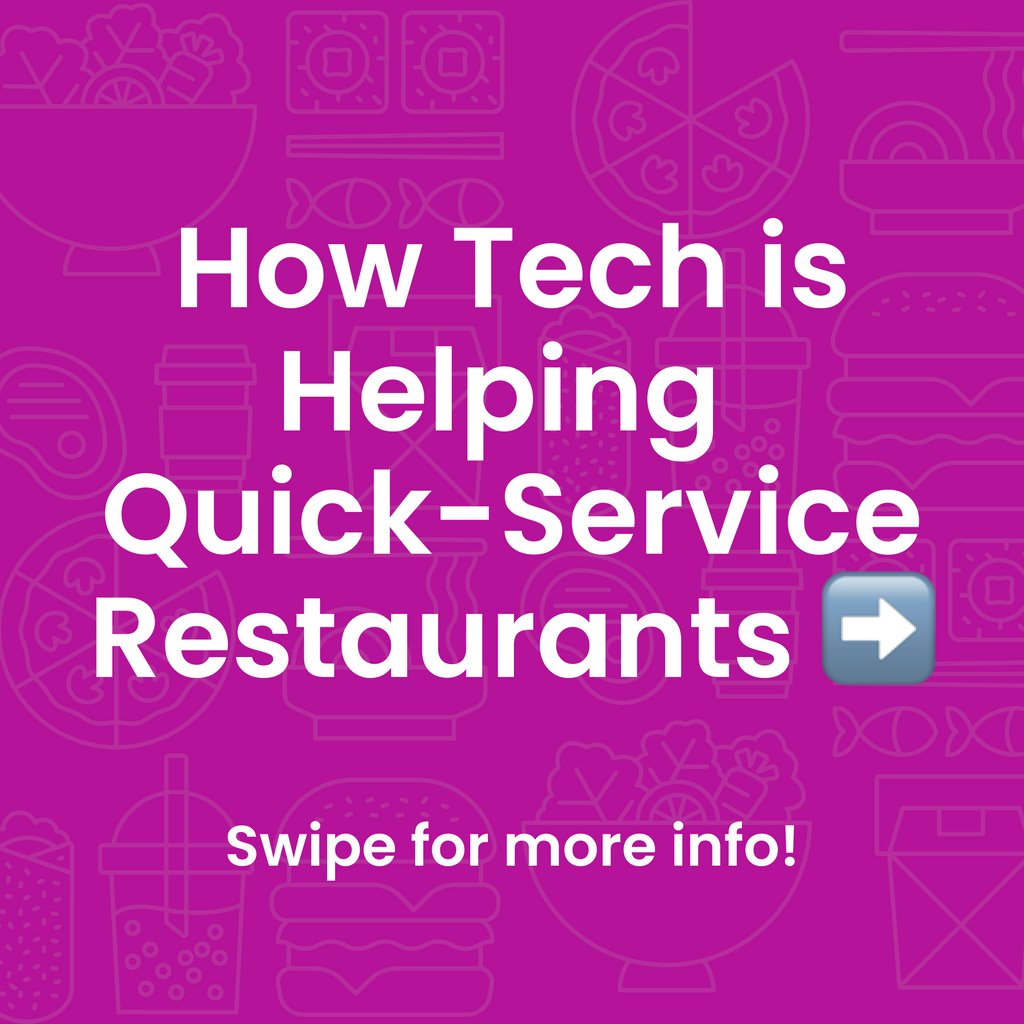 GoSnappyio's tweet photo. Wondering how automation and digital offerings can help your quick-service restaurant succeed? Swipe thru to learn just a few of the benefits of integrating tech into your daily activities. ➡ https://t.co/L7fxuGq3iV