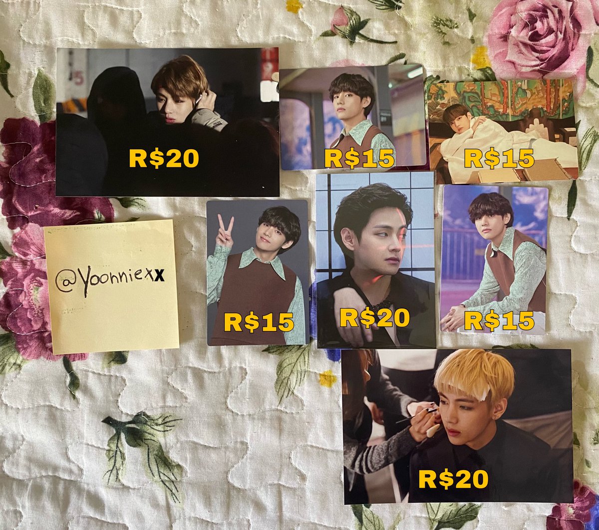 yoonniexx's tweet image. [VENDA/VENDO] Itens irregulares do BTS 

Cards de tour, kit do festa, postcards, photofilms, dicon, Wings tour, sticker, book de fotos BTS festa, fotos fotográficas limitadas, vt cosmetics etc. 

⭐️ Frete não incluso (R$15, se levar + de 1 item, eu cobro apenas uma vez).